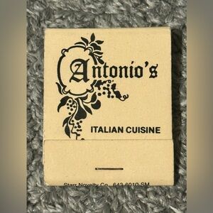Vintage Matchbook Antonio’s Italian Restaurant Sterling Heights MI Michigan
